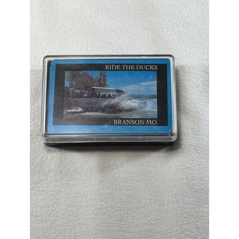 Ride The Ducks Branson MO Souvenir Playing Cards Deck with Plastic Case Vintage